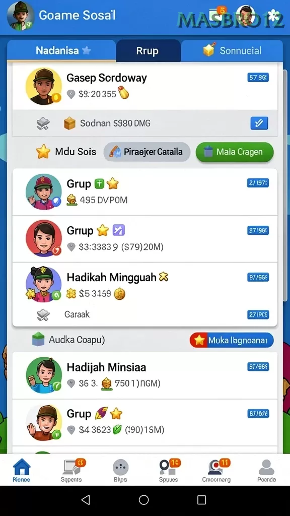 Cuplikan layar PTPARTAITOGEL — menu navigasi